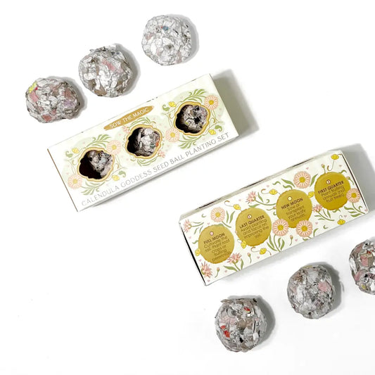 Calendula Seed Ball Planting Gift Set