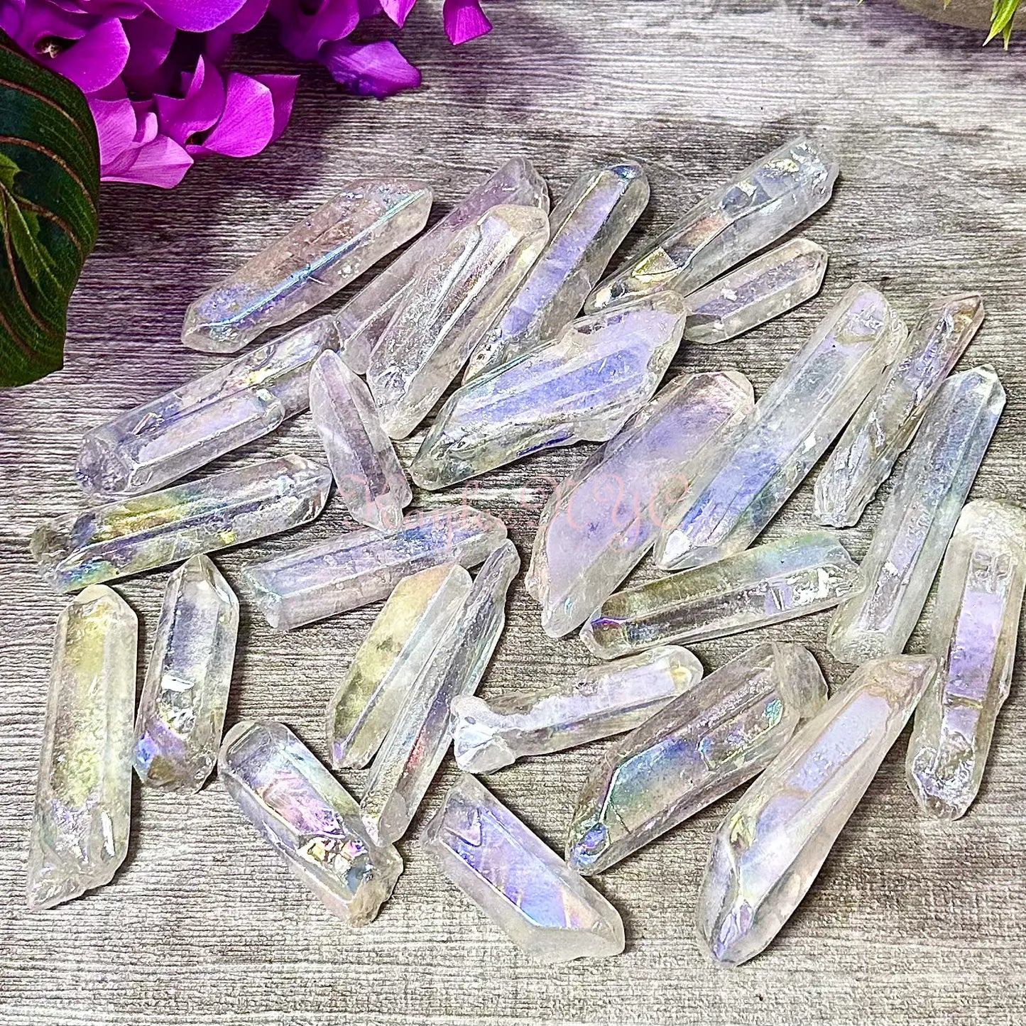 Angel Aura Quartz Crystal Wand